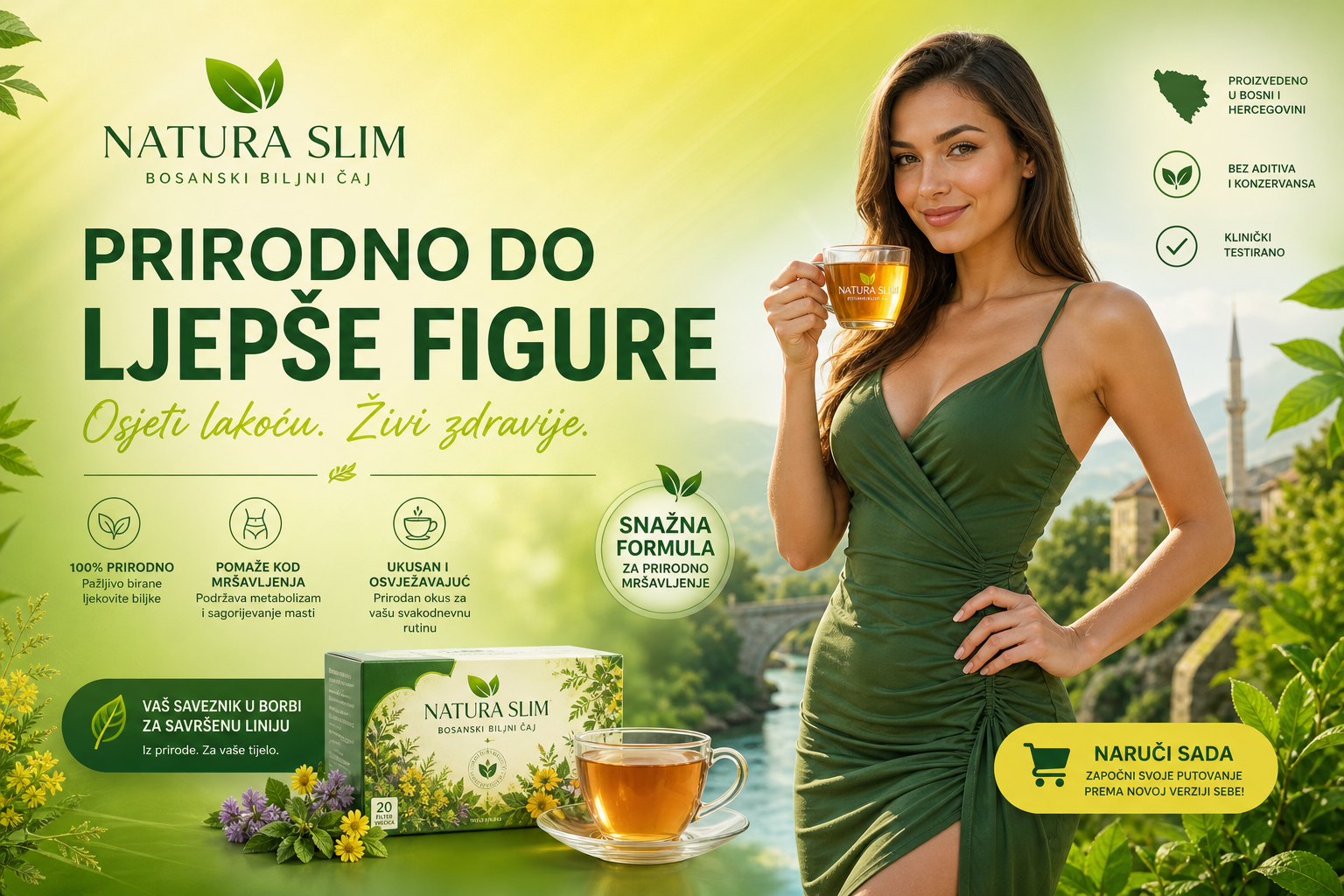 Zeleni čaj za mršavljenje — slim model sa čajem