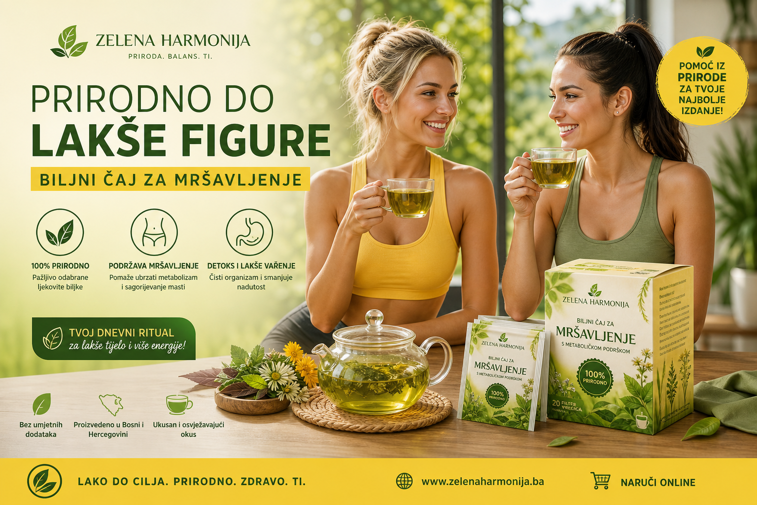 Promo — strukne dame uživaju u čaju